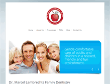 Tablet Screenshot of lambrechts-dentist.com